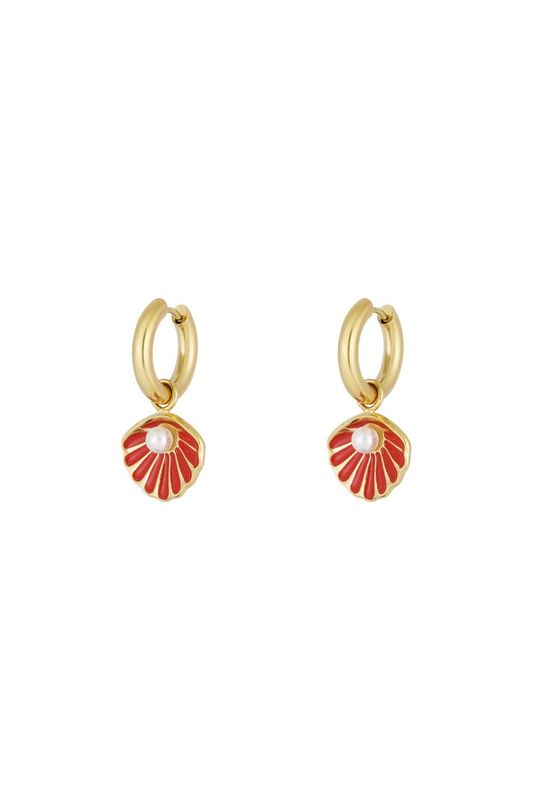 Golden shells earrings - goud