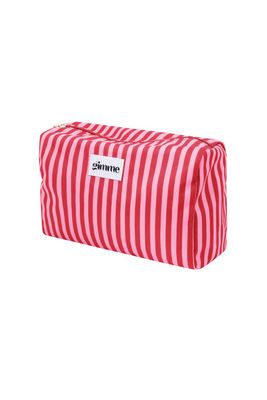 Small stripes makeup bag - roos/rood