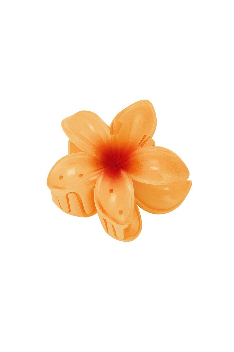 Flower Hawaii hair clip - oranje