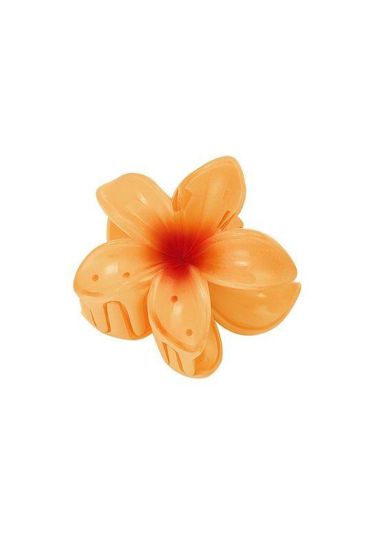 Flower Hawaii hair clip - oranje