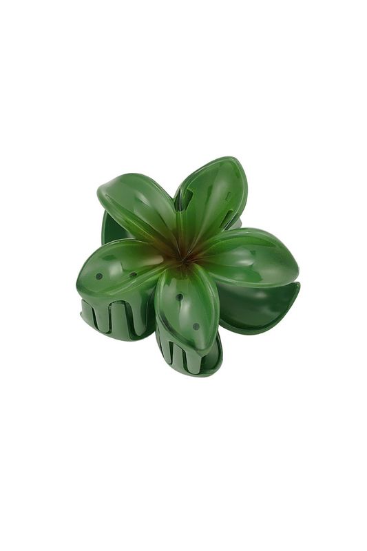 Flower Hawaii hair clip - groen