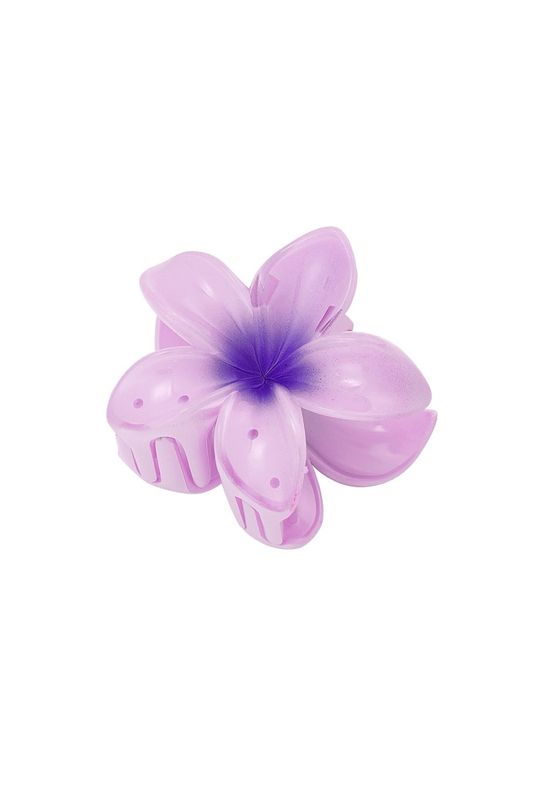 Flower Hawaii hair clip - licht paars
