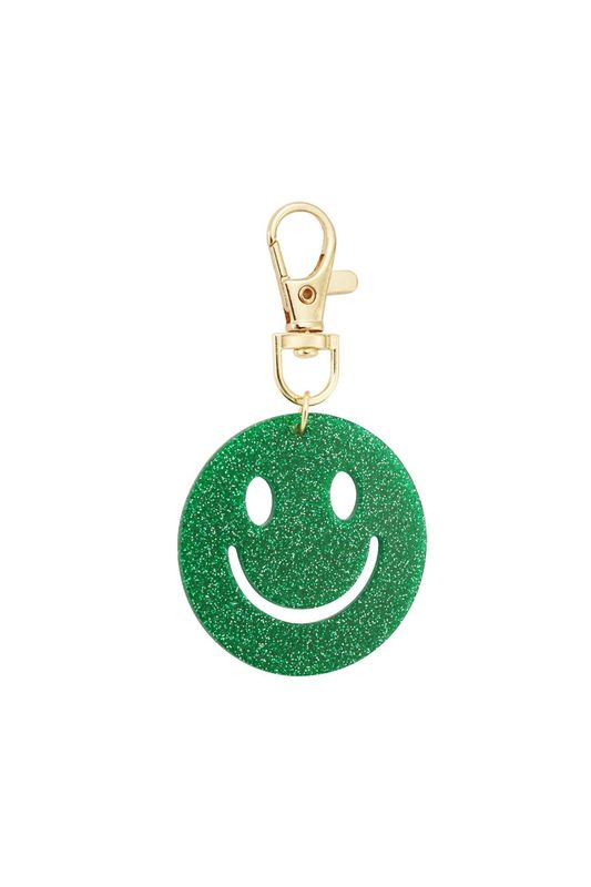 Keep smiling key ring - groen