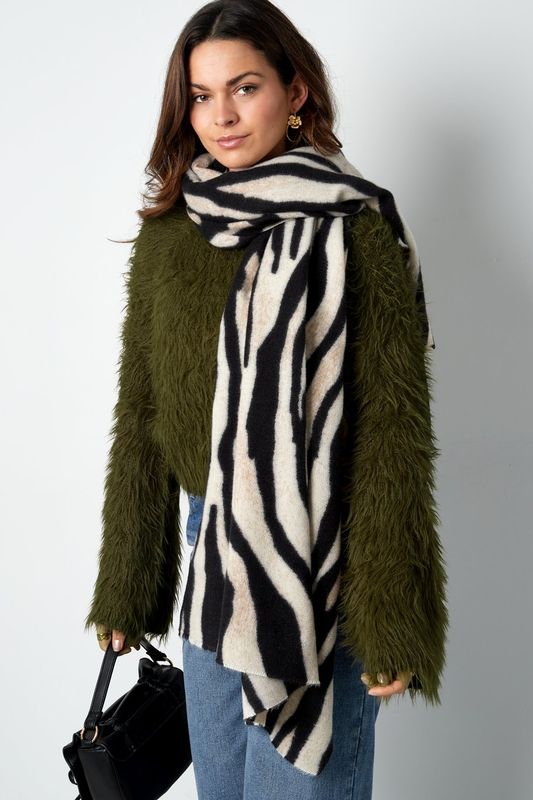 Zebra print scarf (pre-order)