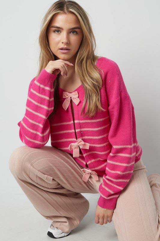 Bow delight cardigan (pre-order)