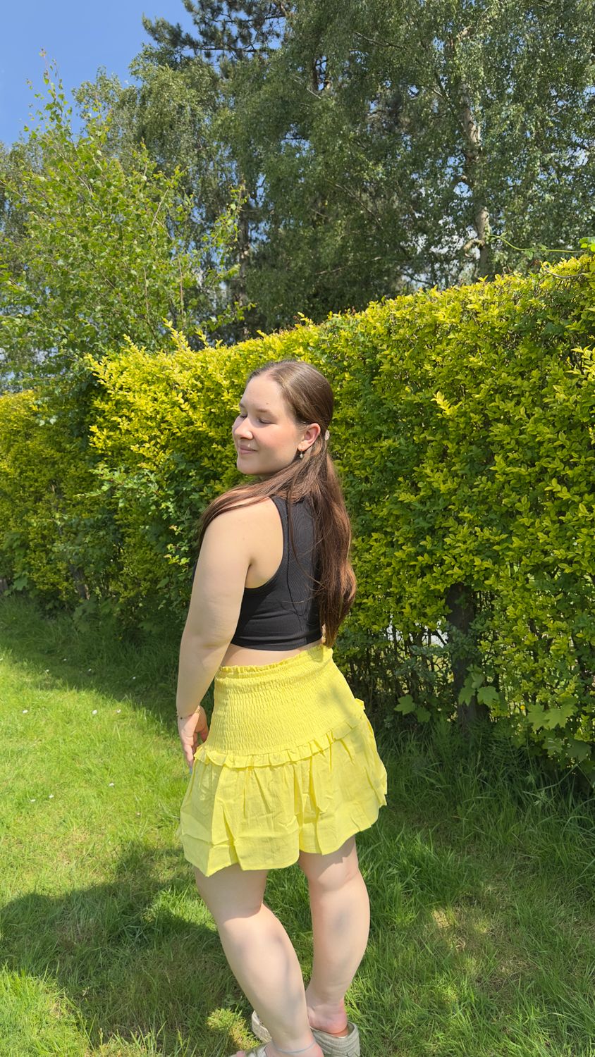Ruffle skirt - Geel