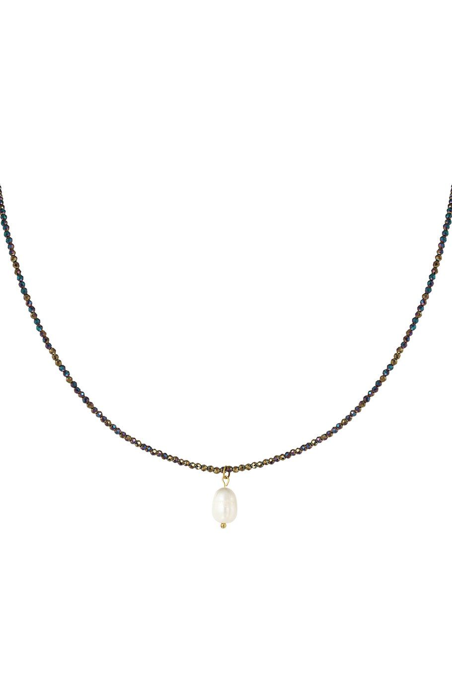Fancy moment pearl necklace - paars