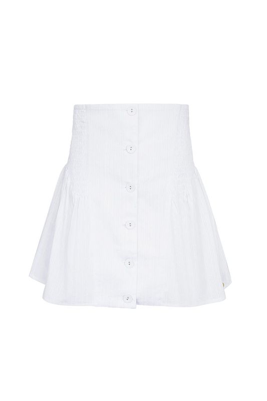 Skirt with buttons - Wit