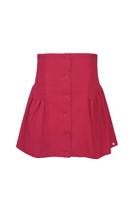 Skirt with buttons - Rood