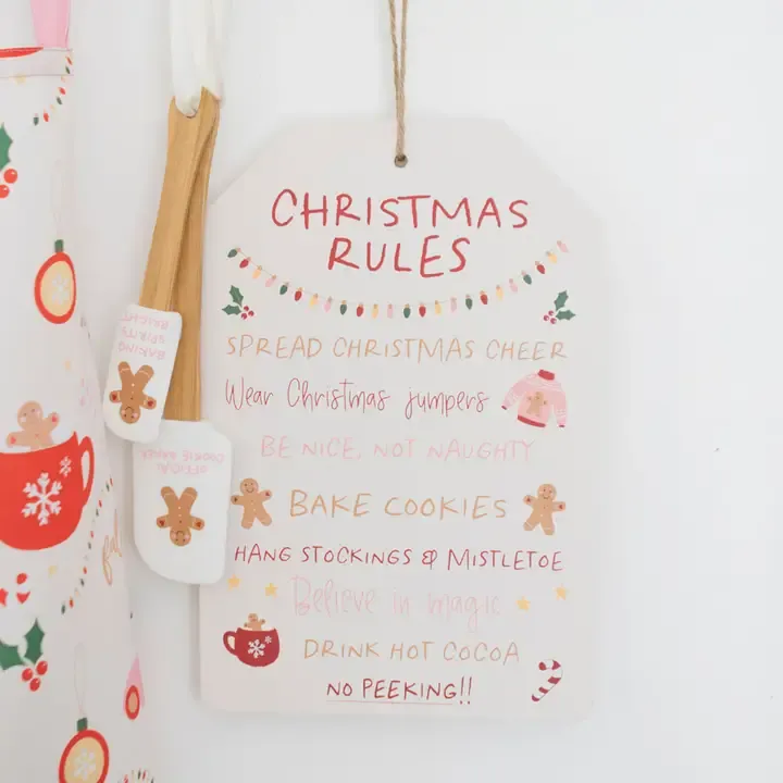 Sugarplum Fun Christmas Rules hangbord