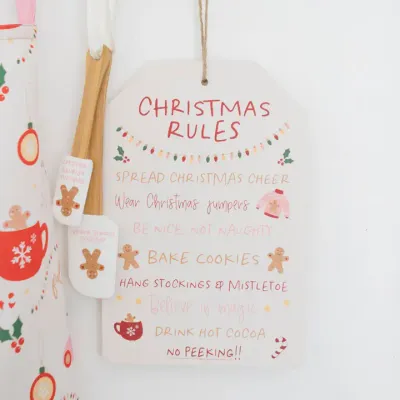 Sugarplum Fun Christmas Rules hangbord