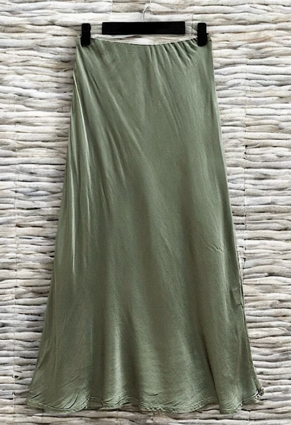 Kaki velvet 3/4 skirt