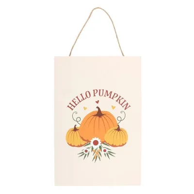 Hello Pumpkin Hanging Sign