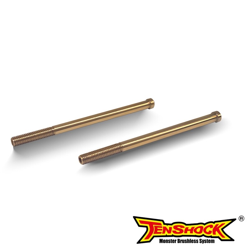  Shaft end M4 for 2mm wire  80mm long 1 piece