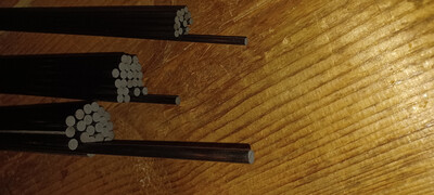 Carbon rods 50cm long