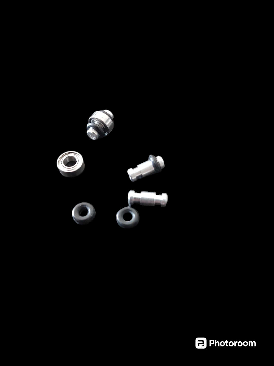 Adapter for bearing to 2mm shaft incl O-rings  Own design