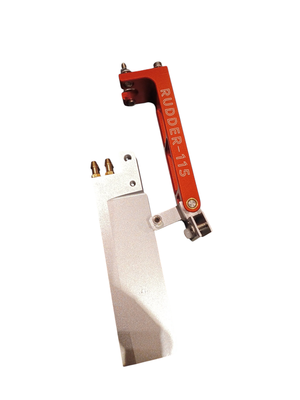 Rudder system double watercooling