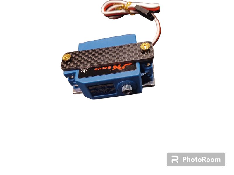 Servo holder 41mm servo black alu and carbon