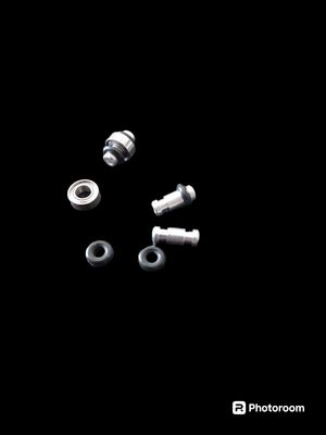 Adapter for bearing to 2mm shaft incl O-rings  Own design