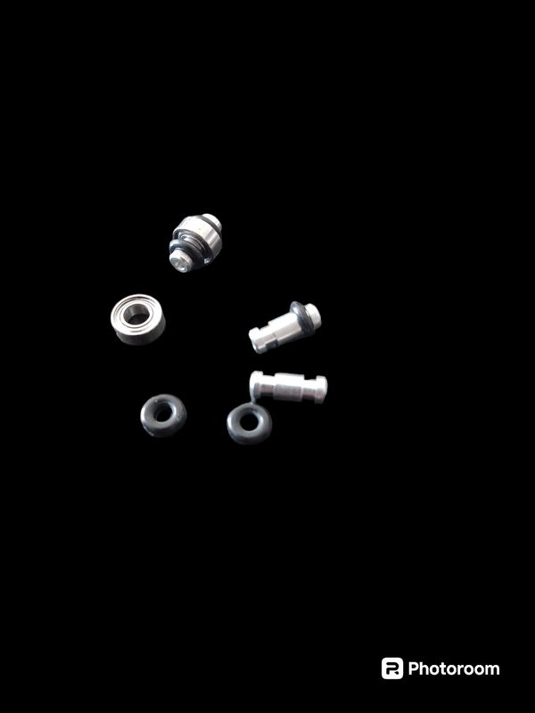 Adapter for bearing to 2mm shaft incl O-rings  Own design