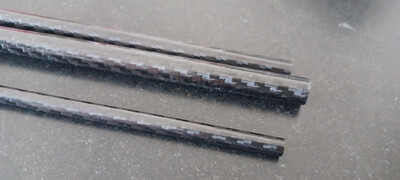 Carbon Tubes precision woven 50cm long, different diameters