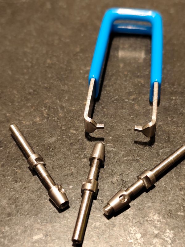 Shaft end ECO Dogdrive 3mm incl nut