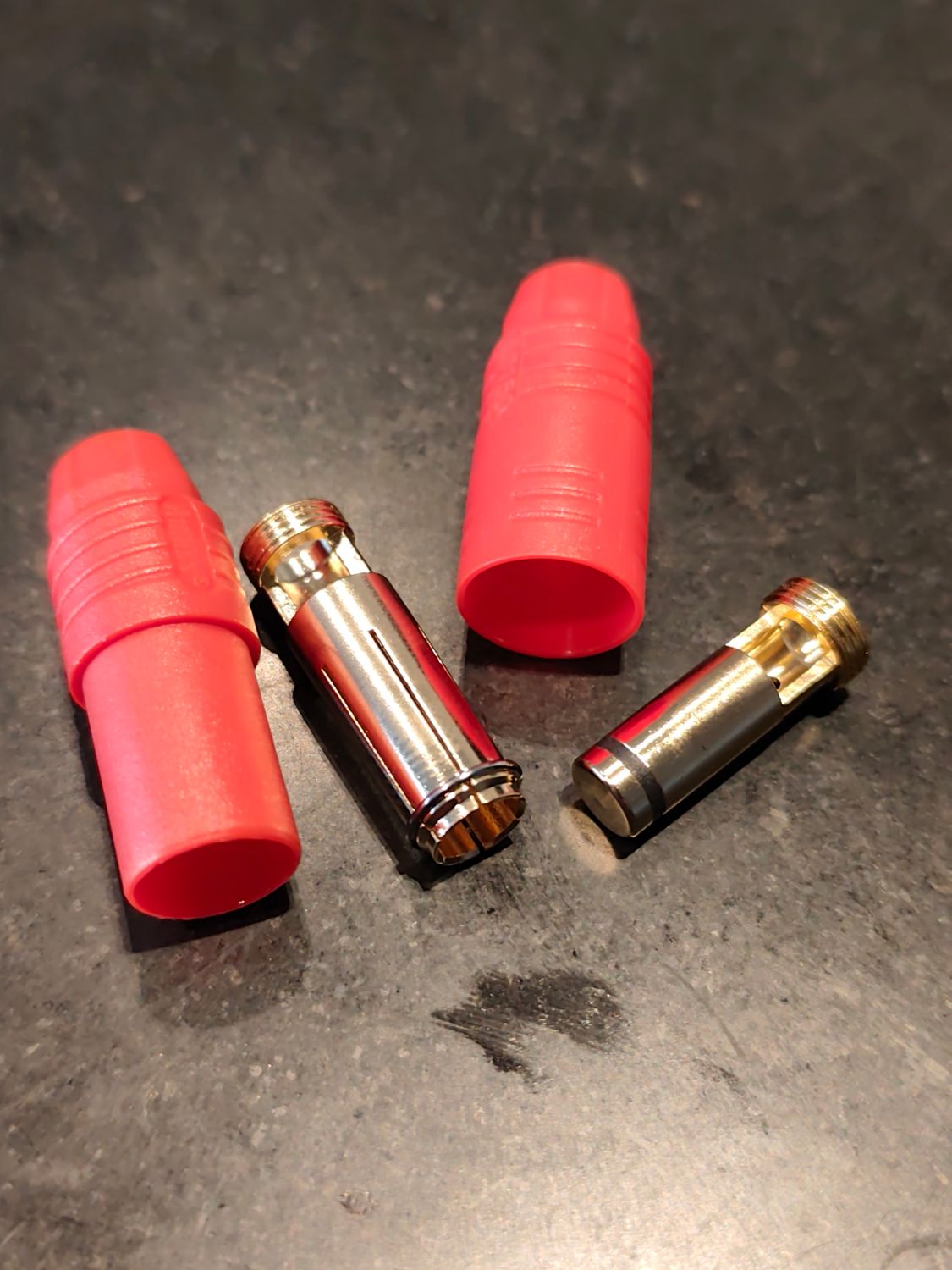 Connector Gold Anti Spark 8mm (pair) 