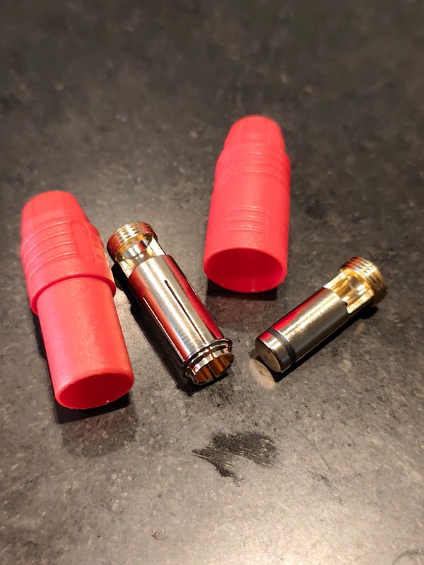 Connector Gold Anti Spark 8mm (pair) 