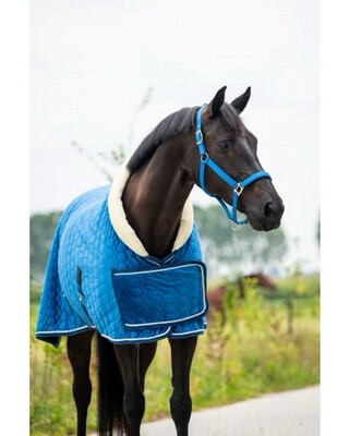 Showdeken velvet blue