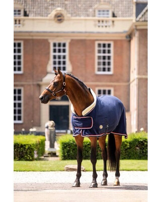 Highneck fleecedeken Navy