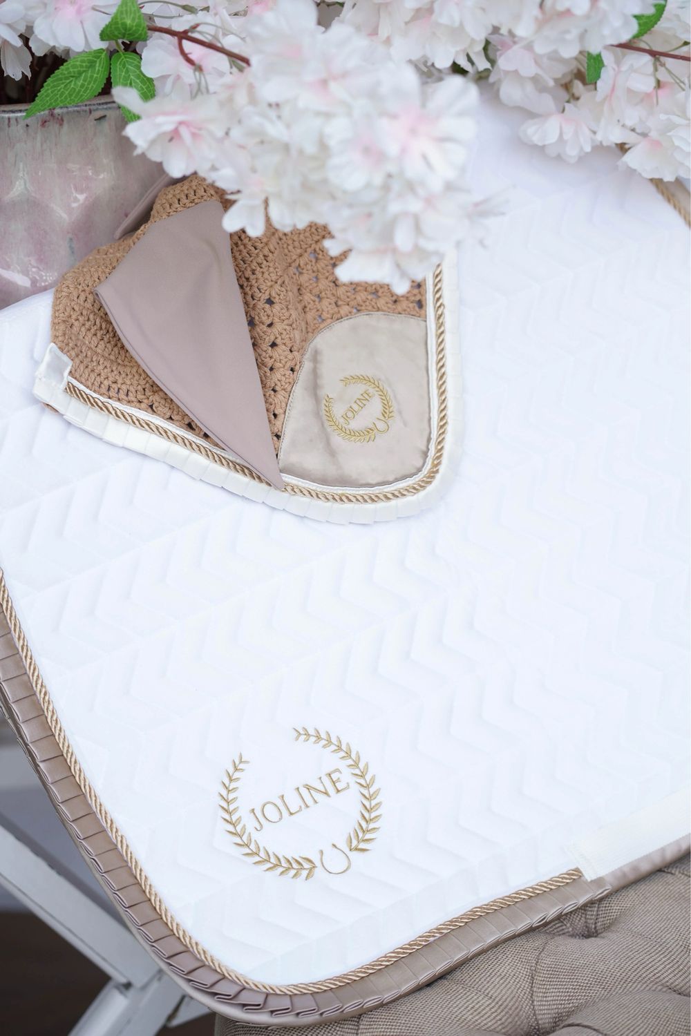 Joline The Pony Brand - Zadeldoek Wit/Beige