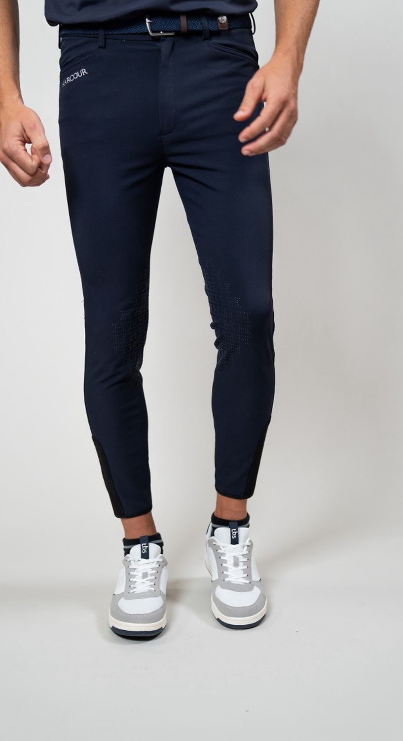 Harcour Rijbroek Heren Navy Knie Grip