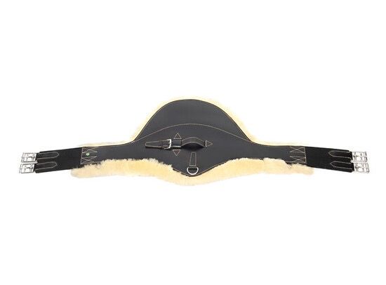 LJ Singel Buikflap/schapenvacht Black