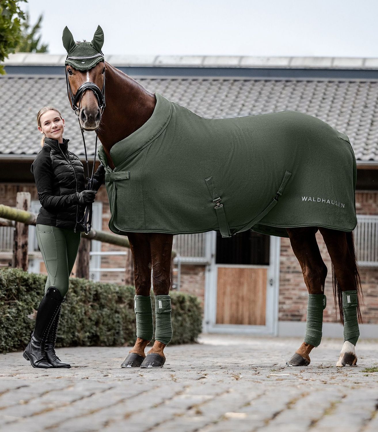 Fleecedeken Nepal Olive