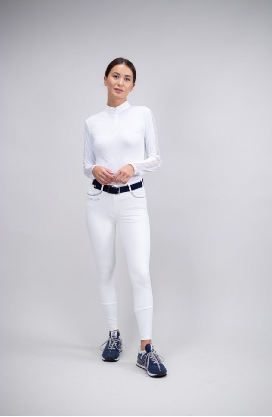 Harcour Rijbroek Dames Full Grip White