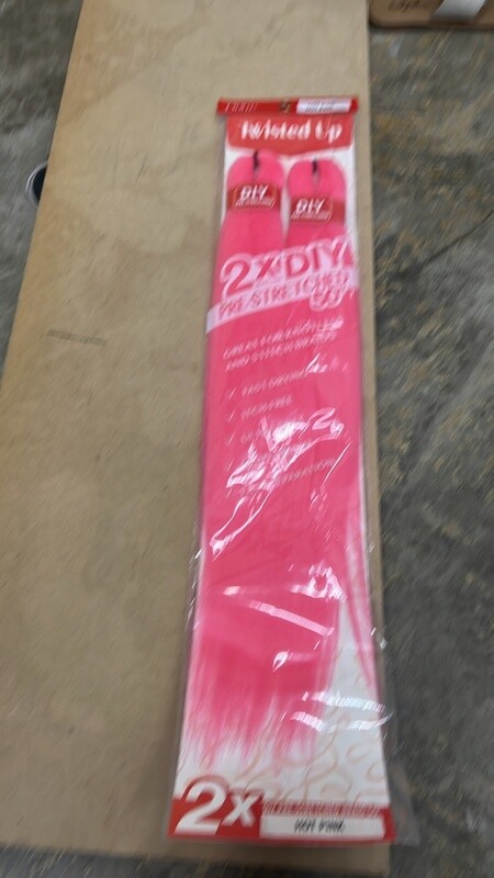 2x diy pre stretched 50” hot pink