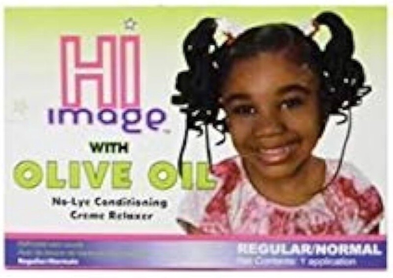 HI Image with olive oil No-lye conditioning elaxer 