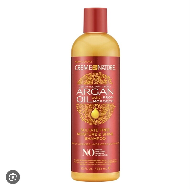 Creme of nature argan oil sulfate free moisture &amp; shine shampoo