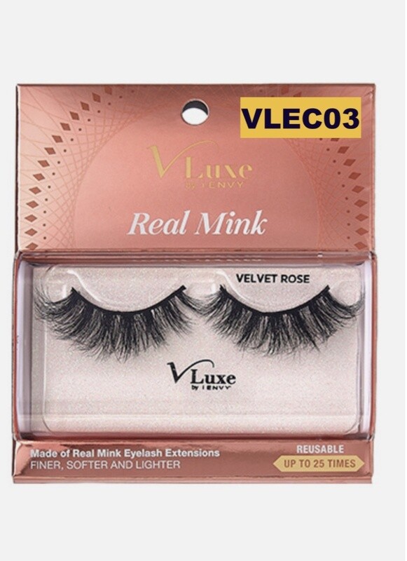V Luxe Real mink / Velvet Rose