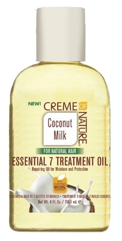 Cream of nature coconut milk essential 7 treatment oil