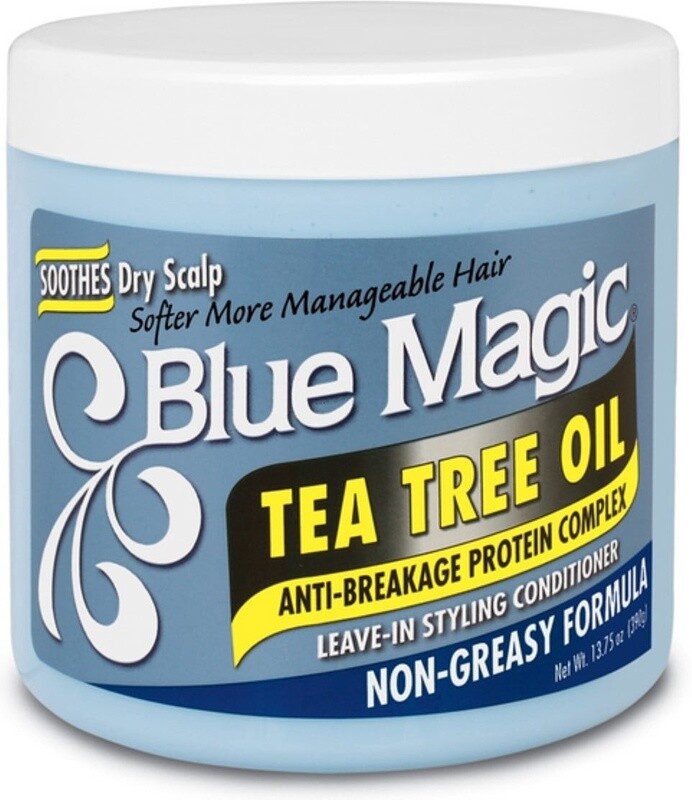 Blue magic teatime oil