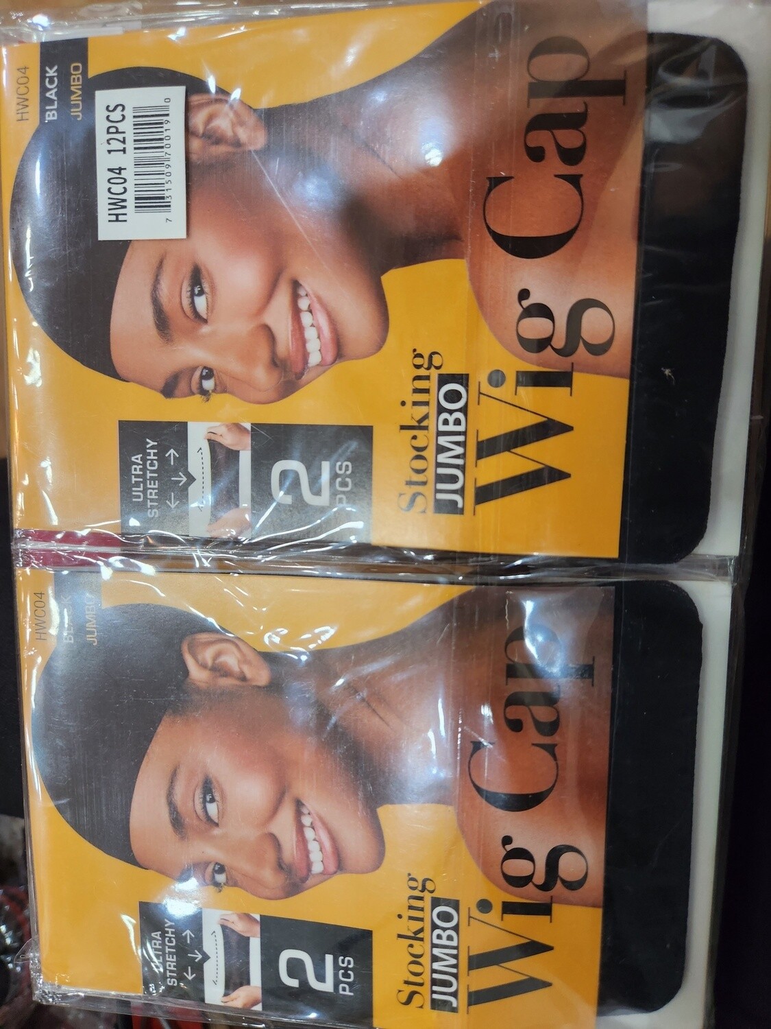 Stocking wig cap black jumbo 