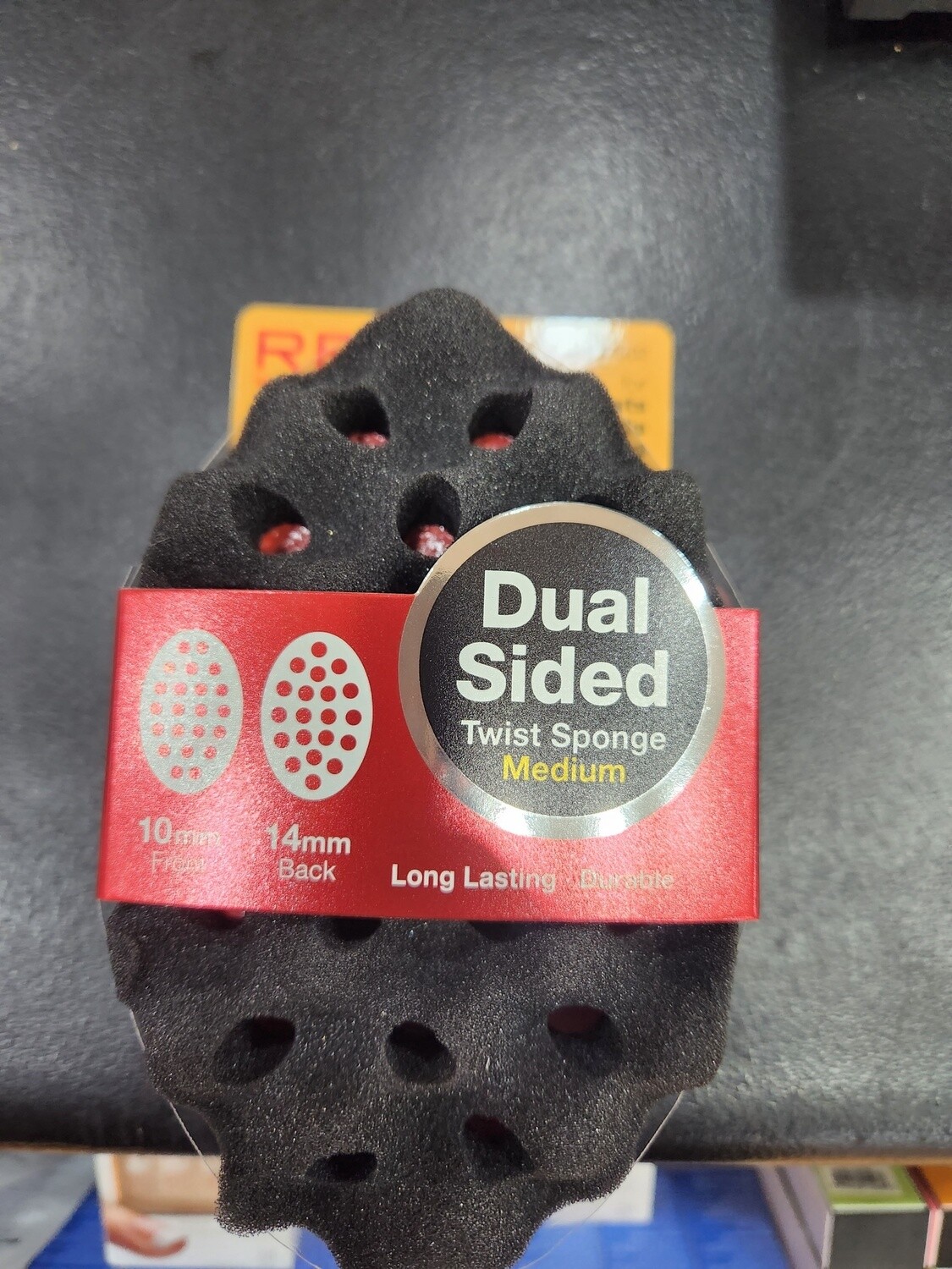 Twisted sided sponge medium