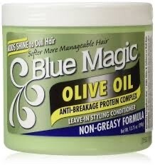 Blue magic olive oil