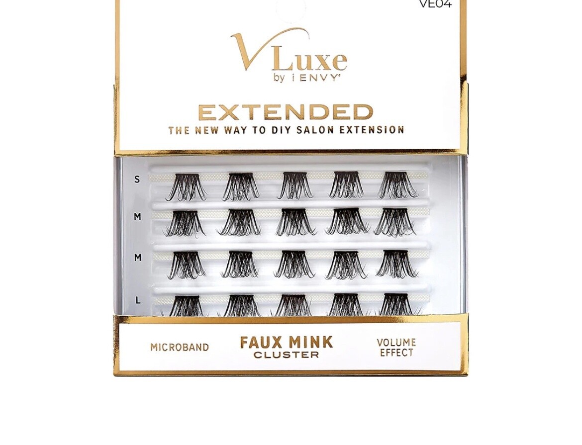 V Luxe Extended Faux Mink Cluster / Volume Effect 