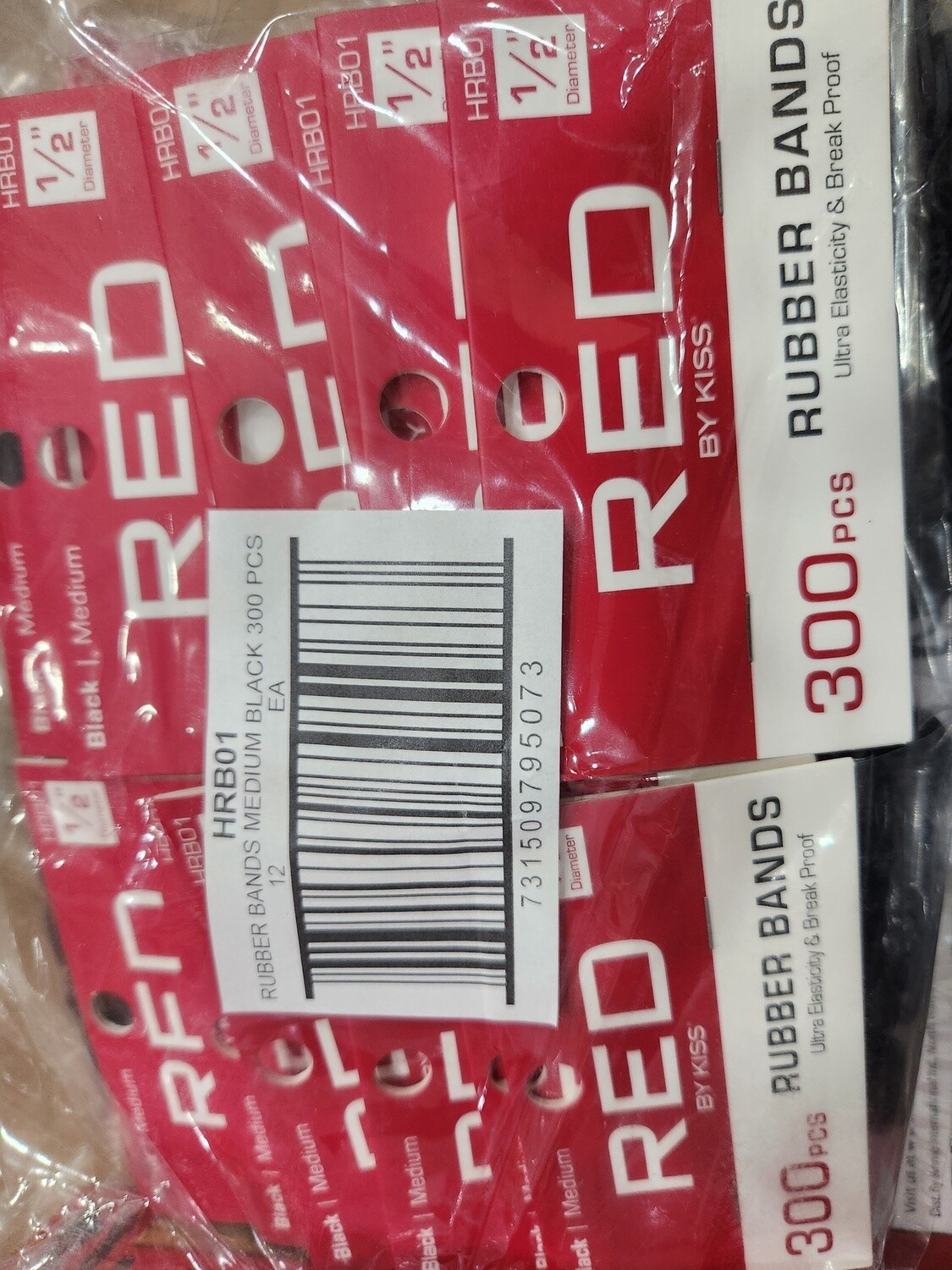 Red rubber bands 300 pcs