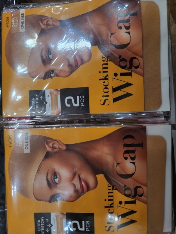 Stocking wig  cap dark beige