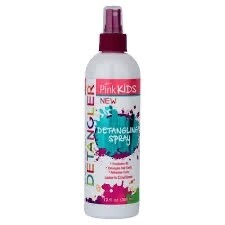 Pink detangling spray