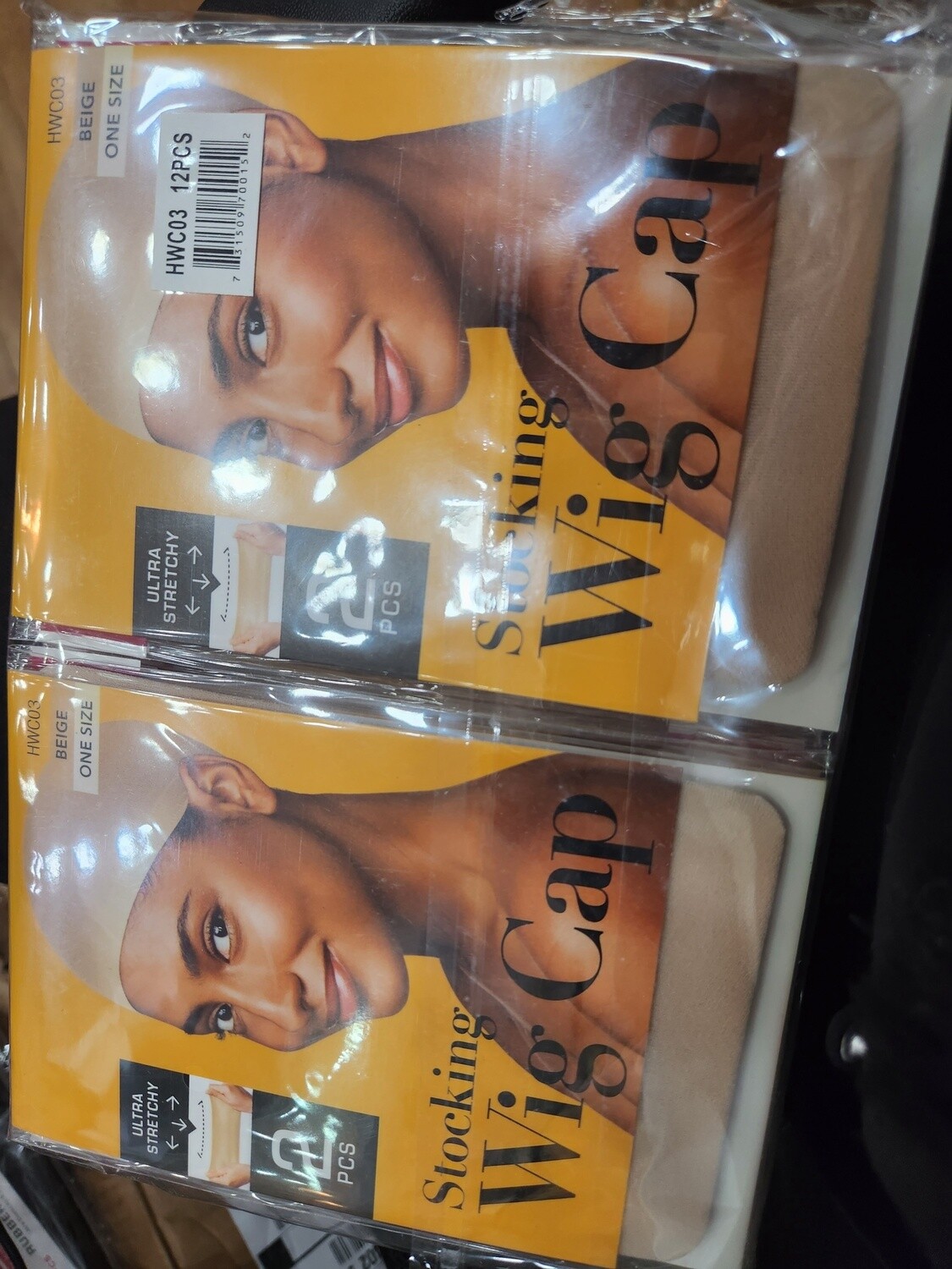 Stocking wig cap beige 