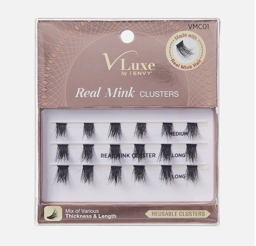 V Luxe Real Mink clusters 